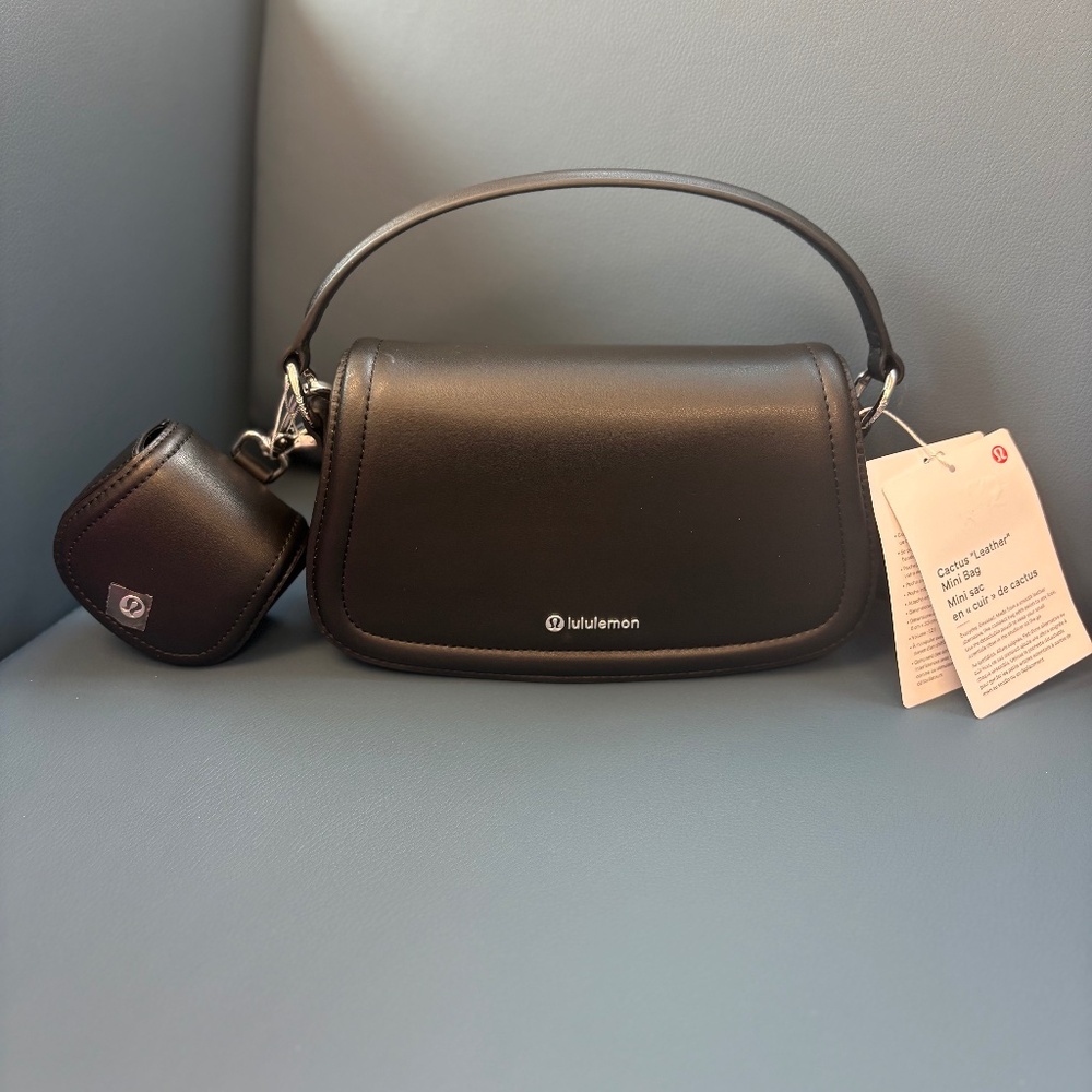 lululemon athletica Black Mini Shoulder Bag with Key Pod